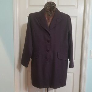 DANIELLE B Long Dress Blazer Work Coat